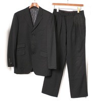 裏地モノグラムノッチドラペルテーラードジャケット 38L バーバリーブラックレーベル 72599 BURBERRY BLACK LABEL ブラック メンズ