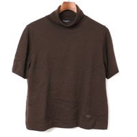 タートルネック半袖ニットカットソー 15 バーバリーロンドン 72572 BURBERRY LONDON ブラウン レディース