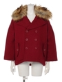 ボリュームスリーブPコート/レッド