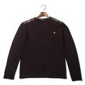 ショルダーチェック切替ニットカットソー 3 バーバリーブラックレーベル 66289 BURBERRY BLACK LABEL ブラウン メンズ