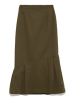 【emmi atelier】切り替えツイルスカート/WHT