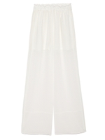 【emmi atelier】シアードットリラックスパンツ/WHT