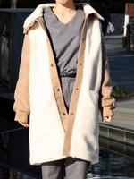 ボア切り替えロングコート