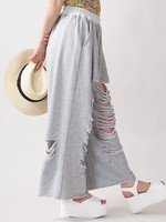 WEGO/ヘビークラッシュスウェットワイドパンツ