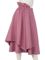 アシンメトリーギャザースカート/PINK