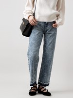 WEGO/ワイドストレートデニムパンツ