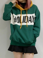 DING/HOLIDAYバイカラーパーカー