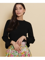 Supreme.La.La. バックリボンリブニット/ブラック(019)