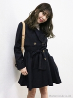 【BASIC】ドレストレンチコート/NVY