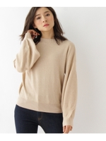 【花粉防止/洗える】パフスリーブニット/ベージュ(052)