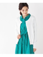 クルーネックビジューボタンカーディガン/ホワイト系(002)