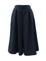 シンプルツイルガウチョパンツ　　/ネイビー(018)