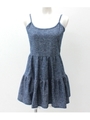 【ANAP】ソフトデニムフレアーワンピース/インディゴ(021)