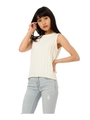 リブニットノースリTOP/WHITE