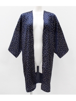 【Sandie anap】星プリントサテンガウン/ブラック(027)