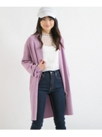 【アルガンオイル配合】総針ロングカーデ/ライトパープル(081)