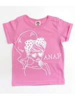 【ANAP KIDS】GIRLプリントTシャツ/ピンク(008)