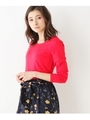 【WEB限定】カラフルロングTシャツ/ワインレッド(863)
