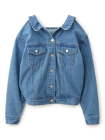 バックレースアップビッグＧジャン/ブルー