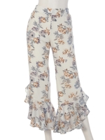 サイドフレアアシンメトリーパンツ/LILAC