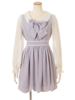 スカラップチェリーワンピース/ピンク