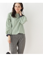 【WEB限定プライス】タイプライターブラウス/ライトグリーン(021)