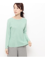 毛混ニットプルオーバニット/ライトグリーン(021)