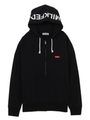BIG SWEAT ZIP STENCIL HOODIE/ブラック
