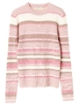 ・マルチラメリブニットプルオーバー/ライトピンク