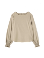 《BLANCHIC》シャーリングブラウス/ラベンダー(080)