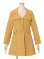 【F i.n.t】ビッグカラーTWIGGYコート/MUSTARD