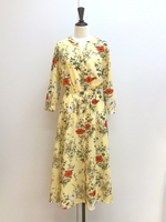 オリジナルファーブル柄シャツワンピ/ピンク