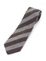 カネパストライプネクタイ/ブラウン(343)