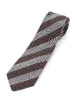 カネパストライプネクタイ/ブラウン(343)