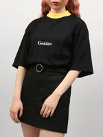 DING/GeniusモックネックTシャツ