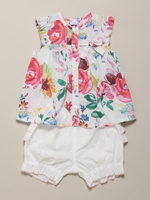 BABY グランフルールプリントチュニックセット/ブルー