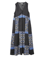 PRINTED DRESS/ブラック