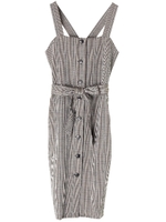 ・グレンチェックナロージャンドレ/ベージュ