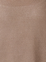 【La】リネン混ボートネックニット/MOC