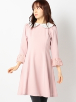 フルールエンブロイダリーレトロワンピース/クロ