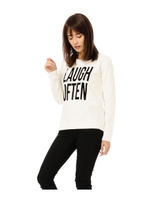 フロッキー裏毛トップス/BLACK