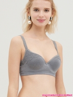 ミラクルワークブラ/ヘザーグレー