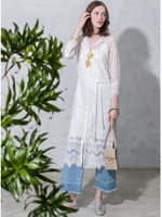 レースガウンワンピース/シロ