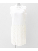 【Sandie anap】レースドッキング　ワンピース/ホワイト(001)