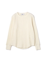 ワッフルロングTシャツ/ネイビー(120)