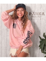 【anap mimpi】国旗プリントフーディーパーカー/グレー(006)