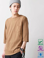 WEGO/USAコットンクルーTシャツ