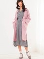 WEGO/リブロングカーディガン