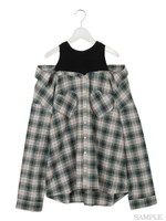 NEW2wayシャツワンピ/レッド