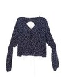 dot blouse/navy